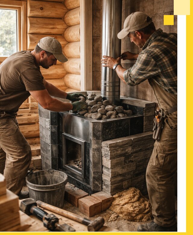 Строительство и отделка русских бань под ключ в Грозном