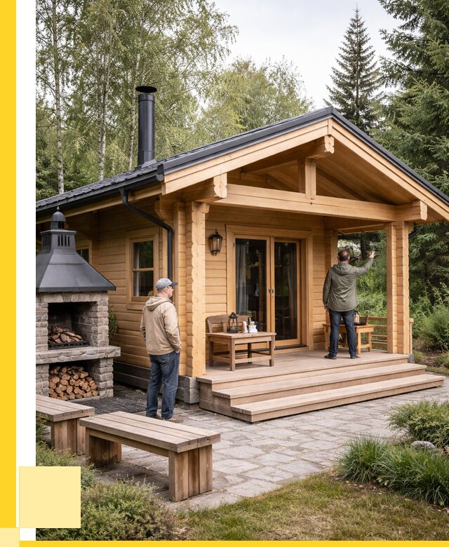 Деревянные бани под ключ в Грозном от 461745 р. | ЭриданГрз