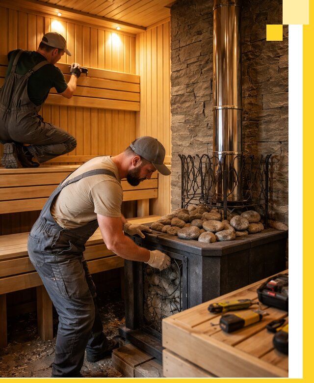 Комплексный дизайн бань, саун и зон отдыха в Грозном