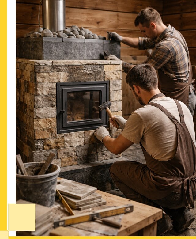 Облицовка банной печи в Грозном от 15392 р. | ЭриданГрз