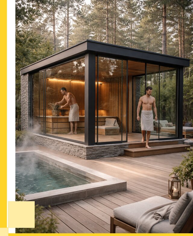 Стеклянные бани и двери в Грозном от 461745 р. | ЭриданГрз