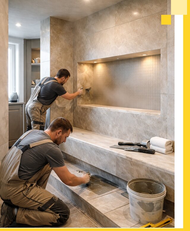 Профессиональное строительство хамама в квартире в Грозном