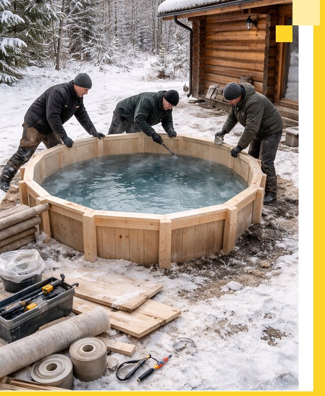 Изготовление и установка ледяных купелей под ключ в Грозном