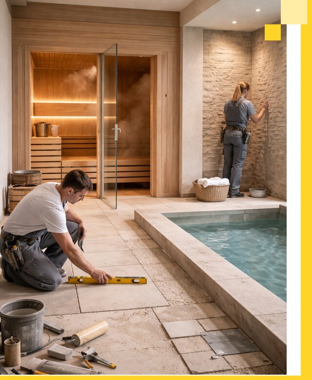 Комплексный дизайн и отделка интерьеров SPA под ключ в Грозном